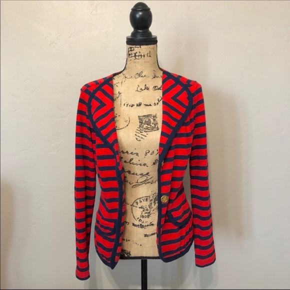 CAbi Au Revoir Yacht Club Nautical Blazer Jacket - Picture 3 of 7